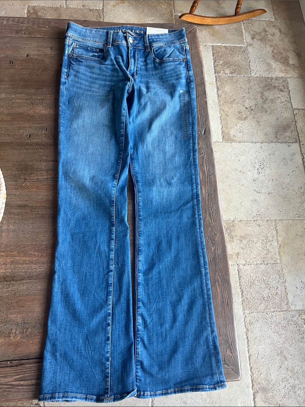American Eagle Outfitters Medium Blue Flared Jeans